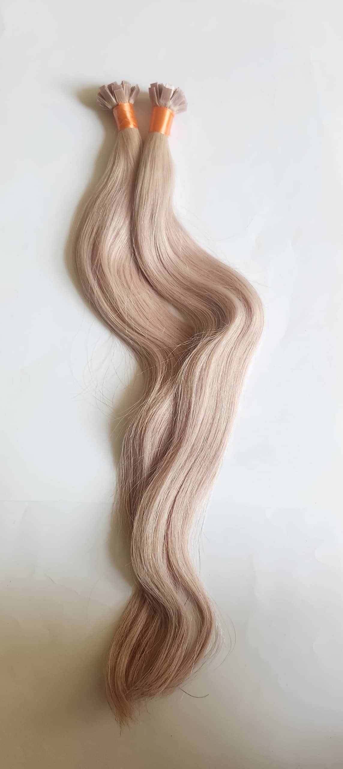 INDIAN REMY FLAT-TIP HAIR EXTENSIONS 50G 60 PLATINUM BLOND