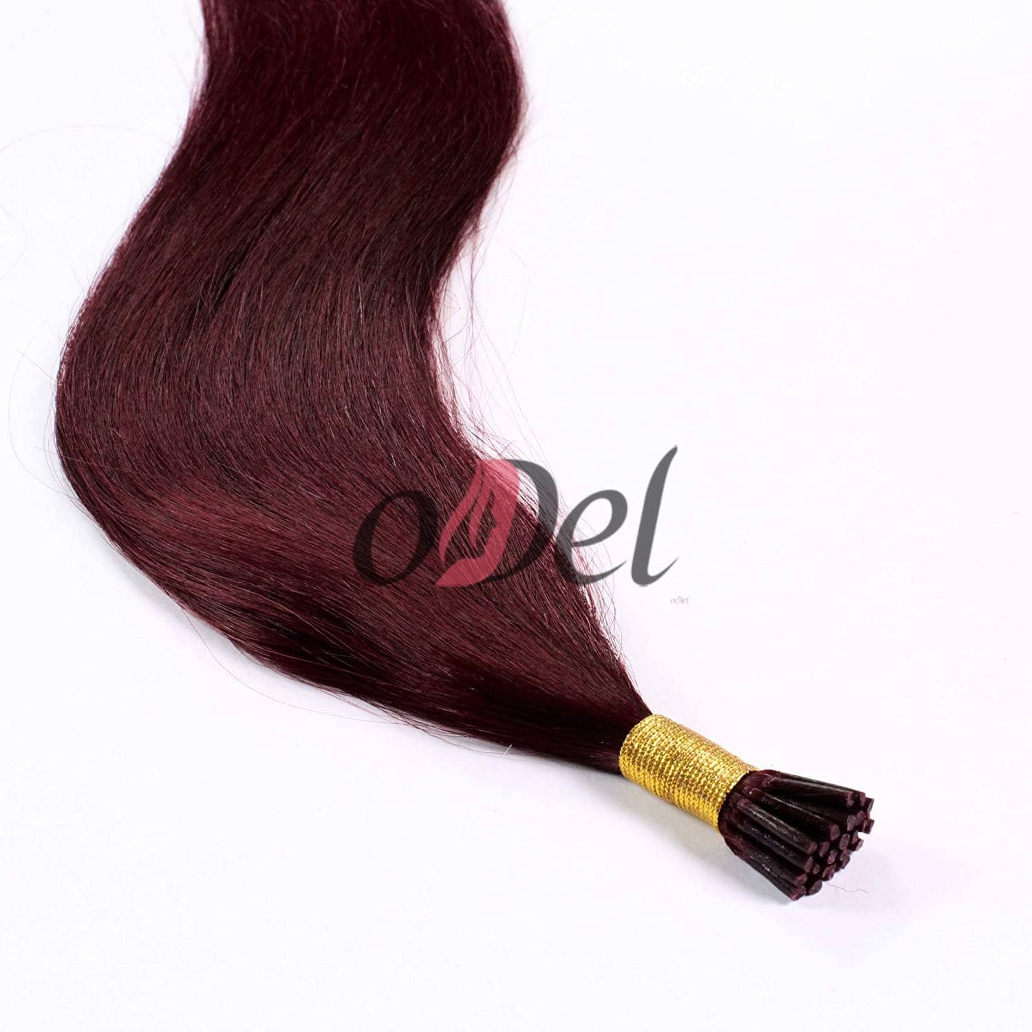 REMY VIRGIN FILIPINO I TIP EXTENSIONS 1G MICRO RING 99J DARK RED