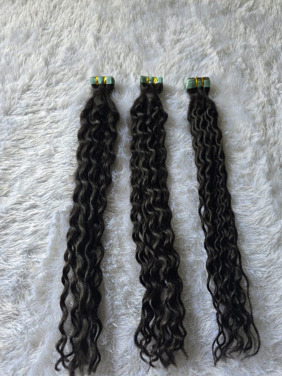 Virgin Remy Burmese Double Drawn Curly Tape-In Extensions