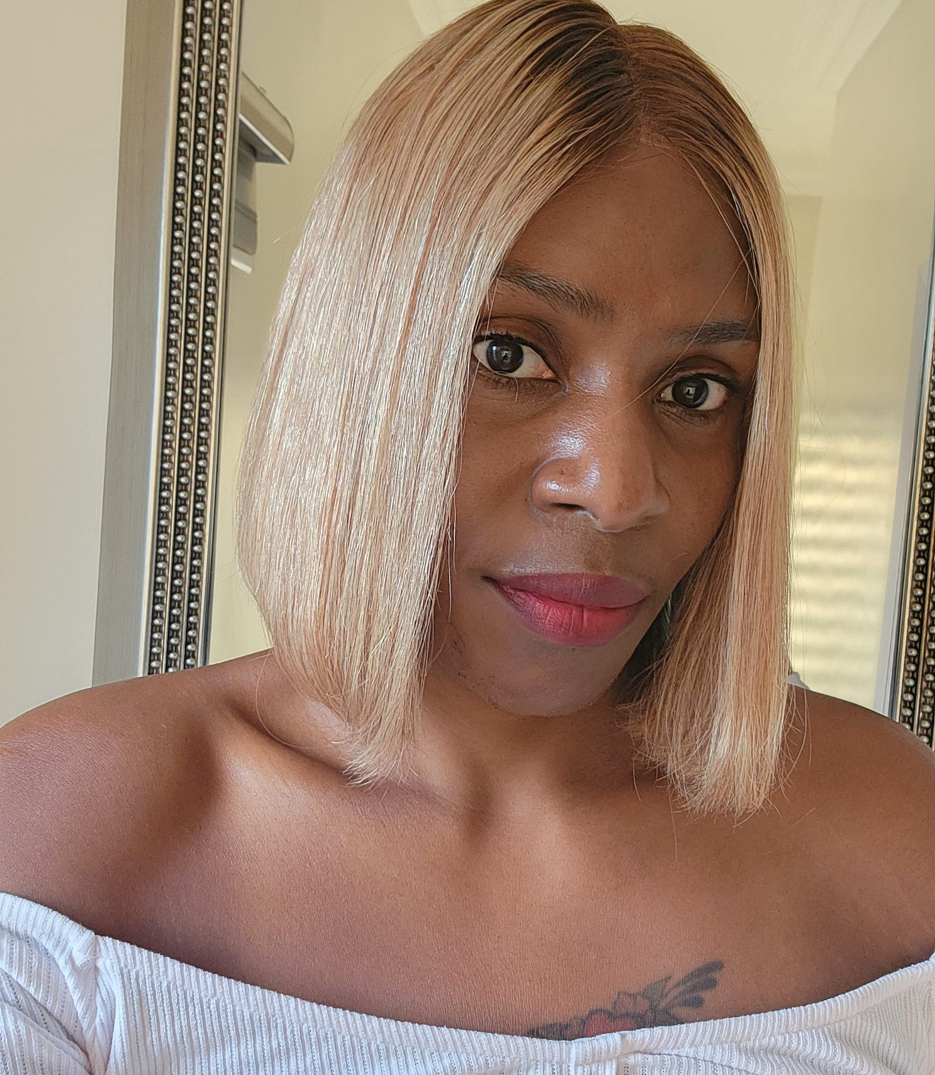 Premium Quality Blonde Bob Wig - 100% Remy Human Hair, HD Lace Closure