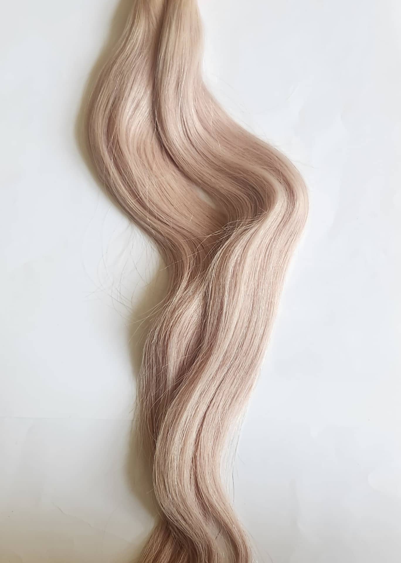INDIAN REMY FLAT-TIP HAIR EXTENSIONS 50G 60 PLATINUM BLOND